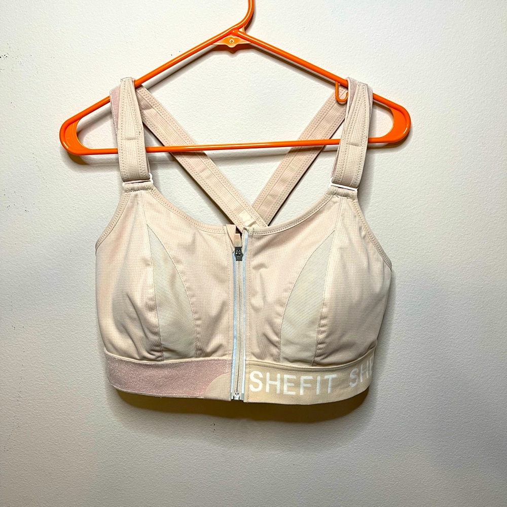 SHEFIT Light Beige Adjustable Sports Bra